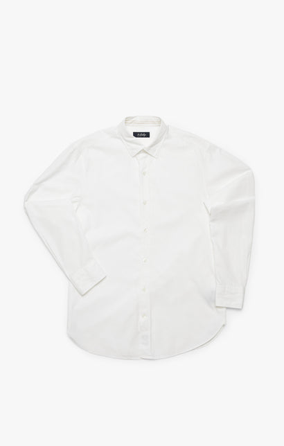 34 Heritage Luxe Twill Shirt Bright White-Men&#39;s Shirts-Brooklyn-Vancouver-Yaletown-Canada