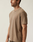 34 Heritage Slub Crew Neck T-Shirt Shitake-Men's T-Shirts-Brooklyn-Vancouver-Yaletown-Canada