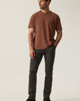 34 Heritage Slub Crew Neck T-Shirt Cinnamon-Men's T-Shirts-Brooklyn-Vancouver-Yaletown-Canada