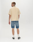 Gabba Slim Fit Rolled Denim Short Lt Blue-Men's Shorts-Brooklyn-Vancouver-Yaletown-Canada