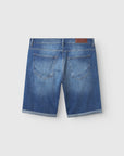 Gabba Shorts Markus Selvedge Limited - Mid Blue Denim-Men's Shorts-Brooklyn-Vancouver-Yaletown-Canada