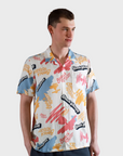 Far Afield Stachio SS Beach Therapy Button Up Snow White SS24-Men's Shirts-S-Brooklyn-Vancouver-Yaletown-Canada
