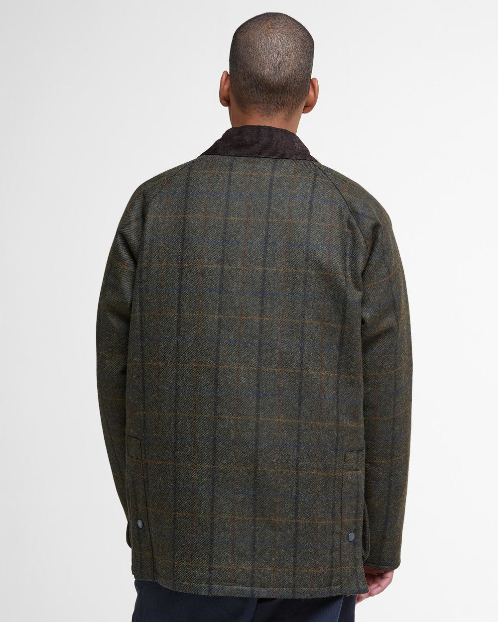 Barbour Bedale Check Wool Jacket - Brown-Men's Jackets-Brooklyn-Vancouver-Yaletown-Canada