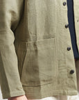 Peregrine Windsor Linen Shacket - Sage-Men's Shirts-Brooklyn-Vancouver-Yaletown-Canada