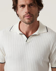 34 Heritage Polo Sweater - Off White-Men's Sweaters-Brooklyn-Vancouver-Yaletown-Canada