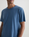 AG Bryce Crew Tee Crystal Blue SS24-Men's T-Shirts-Brooklyn-Vancouver-Yaletown-Canada