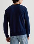 AG Blake Crew Sweatshirt - Deep Navy-Men's Sweatshirts-Brooklyn-Vancouver-Yaletown-Canada