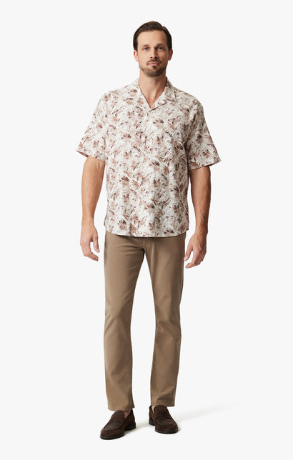 34 Heritage Desert Short Sleeve Shirt Ecru-Men&#39;s Shirts-Brooklyn-Vancouver-Yaletown-Canada