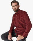 34 Heritage Shirt Corduroy Bordeaux-Men's Shirts-Brooklyn-Vancouver-Yaletown-Canada