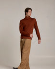 Fiesoli Turtle Neck 100% Extra Fine Merinos - Antrax-Men's Sweaters-Brooklyn-Vancouver-Yaletown-Canada