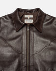Nudie Joppe Western Leather Jacket Brown-Men's Leather Jackets-Brooklyn-Vancouver-Yaletown-Canada