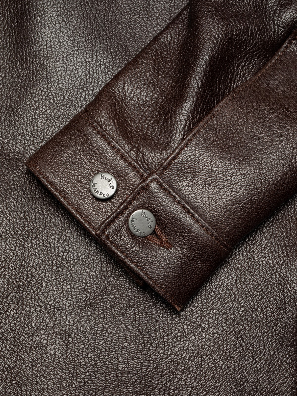 Nudie Joppe Western Leather Jacket Brown-Men's Leather Jackets-Brooklyn-Vancouver-Yaletown-Canada