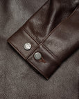 Nudie Joppe Western Leather Jacket Brown-Men's Leather Jackets-Brooklyn-Vancouver-Yaletown-Canada