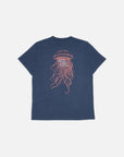 Nudie Roy Sea Noodles T-Shirt Dark Blue-Men's T-Shirts-Brooklyn-Vancouver-Yaletown-Canada