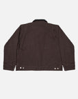 Nudie Blake Zip Jacket Duck Canvas - Dark Brown-Men's Jackets-Brooklyn-Vancouver-Yaletown-Canada