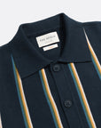 Far Afield Zigger Cardigan - Kuki Stripe - Navy Stripe Multi-Men's Sweaters-Brooklyn-Vancouver-Yaletown-Canada