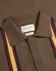 Far Afield Velzy Knitted Shirt - Canopy Stripe - Brown/Multi-Men's Shirts-Brooklyn-Vancouver-Yaletown-Canada