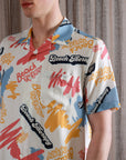 Far Afield Stachio SS Beach Therapy Button Up Snow White SS24-Men's Shirts-Brooklyn-Vancouver-Yaletown-Canada