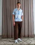 Far Afield Busey SS Beach Button Up Allure Blue SS24-Men's Shirts-Brooklyn-Vancouver-Yaletown-Canada