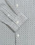 Far Afield Classic Two Pocket Shirt - Dobby Blocks - White/Grey-Men's Shirts-Brooklyn-Vancouver-Yaletown-Canada