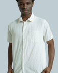 Far Afield Classic Shirt - Tonal Dobby - White-Men's Shirts-Brooklyn-Vancouver-Yaletown-Canada