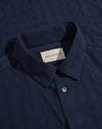 Far Afield Classic Shirt - Tonal Dobby - Blue-Men's Shirts-Brooklyn-Vancouver-Yaletown-Canada