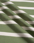 Far Afield Breton Stripe Long Sleeved T-Shirt - Green/Sand-Men's T-Shirts-Brooklyn-Vancouver-Yaletown-Canada