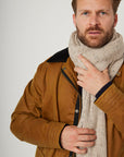 Peregrine Porter Ribbed Scarf - Oatmeal-Men's Accessories-Brooklyn-Vancouver-Yaletown-Canada