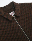 Outclass Houndstooth Zip Overshirt - Bronze-Men's Jackets-Brooklyn-Vancouver-Yaletown-Canada