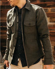Kato-The Anvil Melton Light Jacket-Dark Green FW23-Men's Jackets-Yaletown-Vancouver-Surrey-Canada