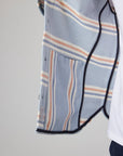 Peregrine Blunt Overshirt - River Stripe-Men's Shirts-Brooklyn-Vancouver-Yaletown-Canada