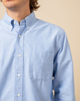 COF Button Down American Oxford Shirt Light Blue-Men's Shirts-Brooklyn-Vancouver-Yaletown-Canada