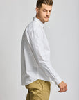 Easy Mondays Shirt Poplin - White-Men's Shirts-Brooklyn-Vancouver-Yaletown-Canada
