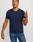 Easy Mondays T Shirt Crew Neck Navy-Men's T-Shirts-Brooklyn-Vancouver-Yaletown-Canada