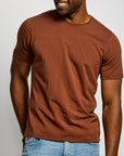 Easy Mondays Crew Neck Chocolate-Men's T-Shirts-Brooklyn-Vancouver-Yaletown-Canada