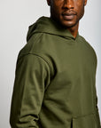 Easy Mondays Organic Cotton Hoodie Army-Men's Sweatshirts-Brooklyn-Vancouver-Yaletown-Canada