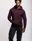 Easy Mondays Slub Cotton Pullover Hoodie - Oxblood