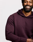 Easy Mondays Slub Cotton Pullover Hoodie - Oxblood