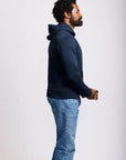 Easy Mondays Slub Cotton Pullover Hoodie - Navy