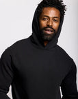 Easy Mondays Slub Cotton Pullover Hoodie - Black