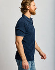 Easy Mondays Towel Terry Polo Navy-Men's T-Shirts-Brooklyn-Vancouver-Yaletown-Canada