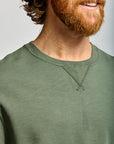 Easy Mondays Slub Cotton Sweatshirt Thyme-Men's Sweatshirts-Brooklyn-Vancouver-Yaletown-Canada
