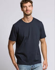 Easy Mondays Heavyweight Crew Neck T-Shirt - Navy