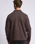 Easy Mondays Diagonal Zip Up Jacket - Espresso-Men's Jackets-Brooklyn-Vancouver-Yaletown-Canada