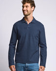 Easy Mondays Long Sleeve Pique Polo - Abyss