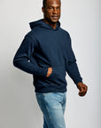 Easy Mondays Organic Cotton Hoodie Navy-Men's Sweatshirts-Brooklyn-Vancouver-Yaletown-Canada