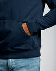 Easy Mondays Organic Cotton Hoodie Navy-Men's Sweatshirts-Brooklyn-Vancouver-Yaletown-Canada