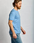 Easy Mondays Slub Cotton T Azure-Men's T-Shirts-Brooklyn-Vancouver-Yaletown-Canada