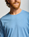 Easy Mondays Slub Cotton T Azure-Men's T-Shirts-Brooklyn-Vancouver-Yaletown-Canada