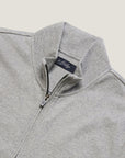 34 Heritage High Neck Zip-Up Grey Melange-Men's Sweaters-Brooklyn-Vancouver-Yaletown-Canada